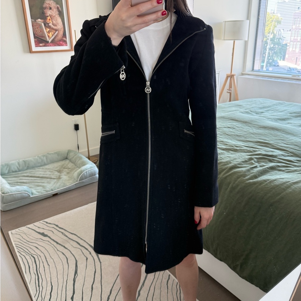 MICHAEL Michael Kors Black Trench Coat